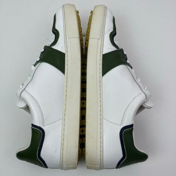 G/Fore Competition Disruptor Stripe White Olive Golf Shoes Leather Spikeless 11 - Picture 11 of 16